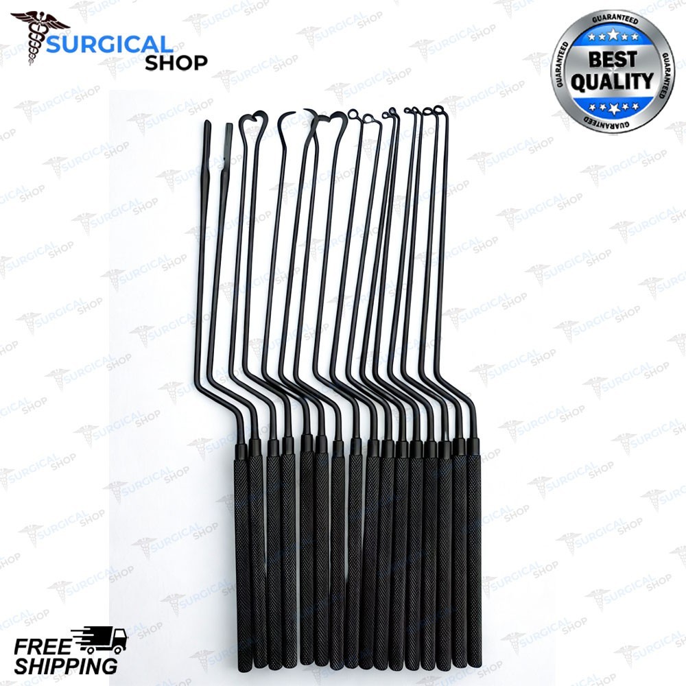 Hardy Pituitary Neuro Curettes Set Of 16 Surgical Instruments Transsphenoidal