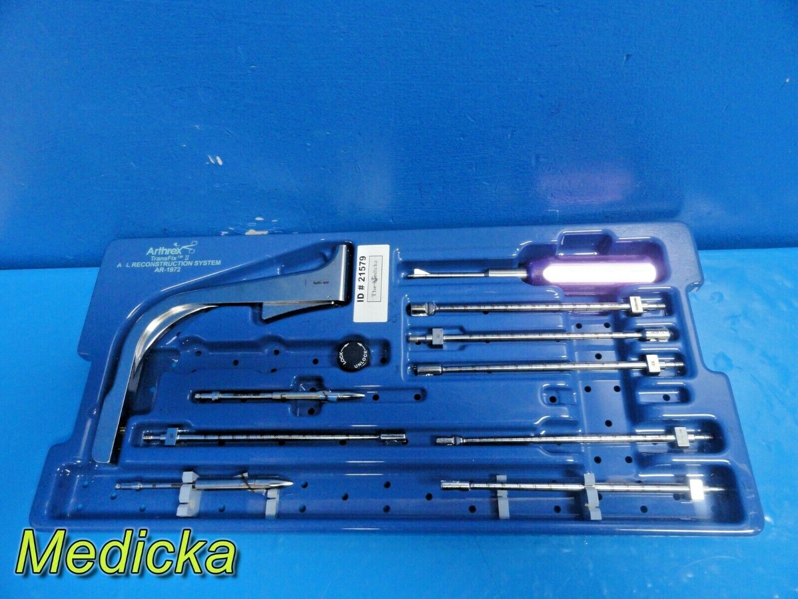 12X Arthrex Transfix II ACL Reconstruction System Set W/ Case AR-1972 ~ 21579