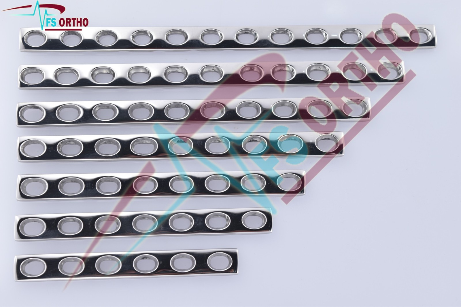 4.5mm DCP Narrow Plates 6 to 14 Holes plates with screws (100 Pcs)-SS-316L ortho