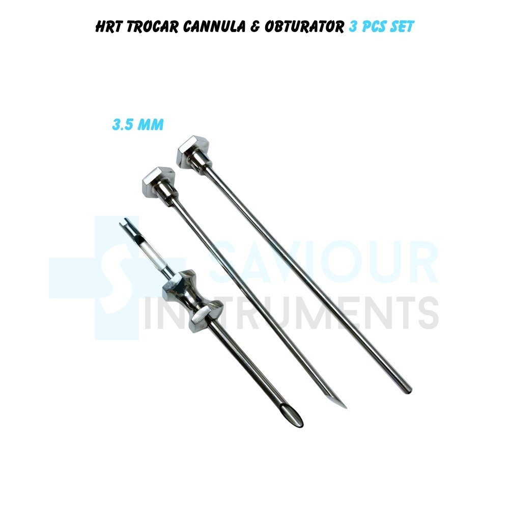 2 Set Hrt Trocar 3.5 mm & 4.5 mm Cannula Obturator 3 pcs set