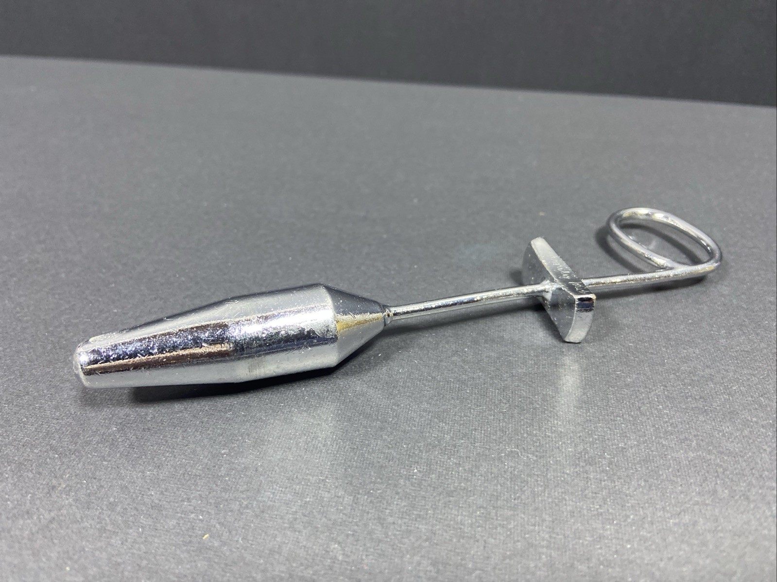 Surgical Instrument Rectal Plug, Stainless Steel, 6in Total Length