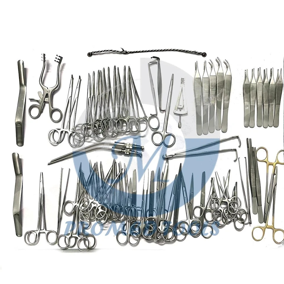 New Plastic Surgery Instruments Set 72 Pcs Surgical Kit Stainless Steel Tools