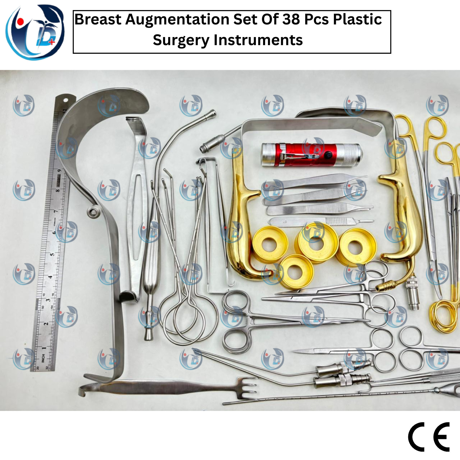 Breast Augmentation Set Of 38 Pcs , Plastic Surgery, Surgical Instruments