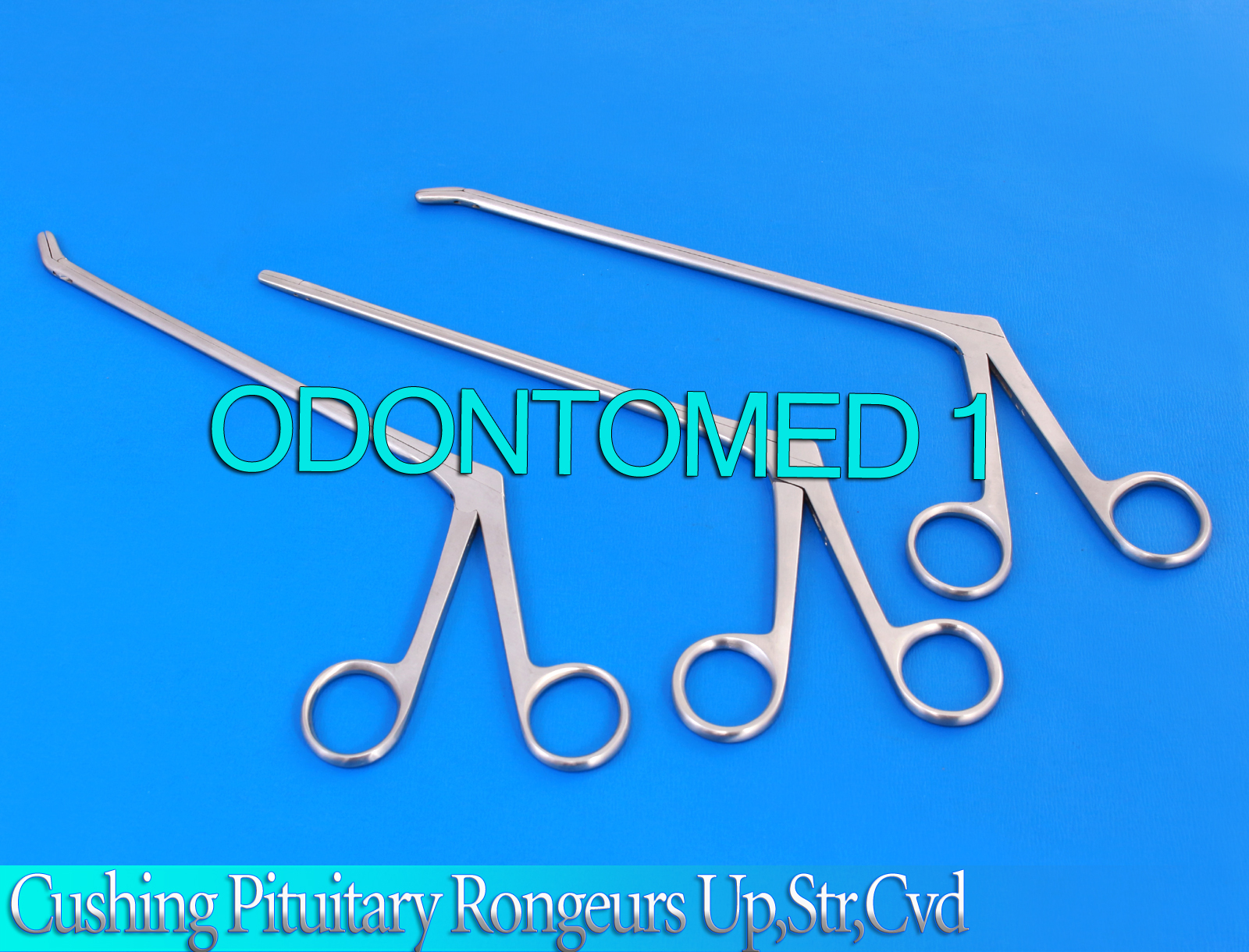3 Assorted Cushing Pituitary Rongeurs 5″ 2mm,Up,Str,Down ENT Surgical Instrument