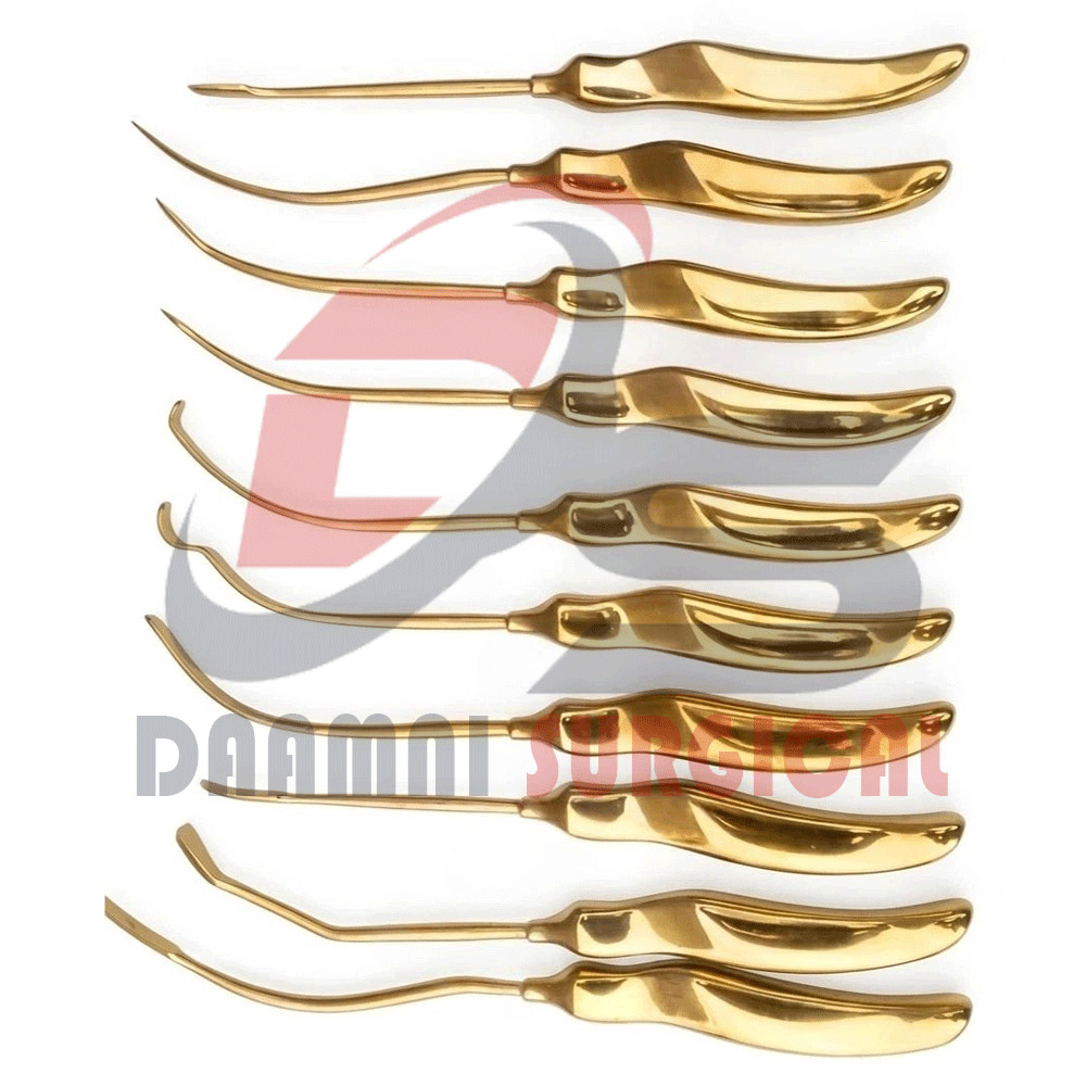 Plastic Surgery Brow Lift & Face Lift Instruments Scalp Elevator Set of 10 Piece