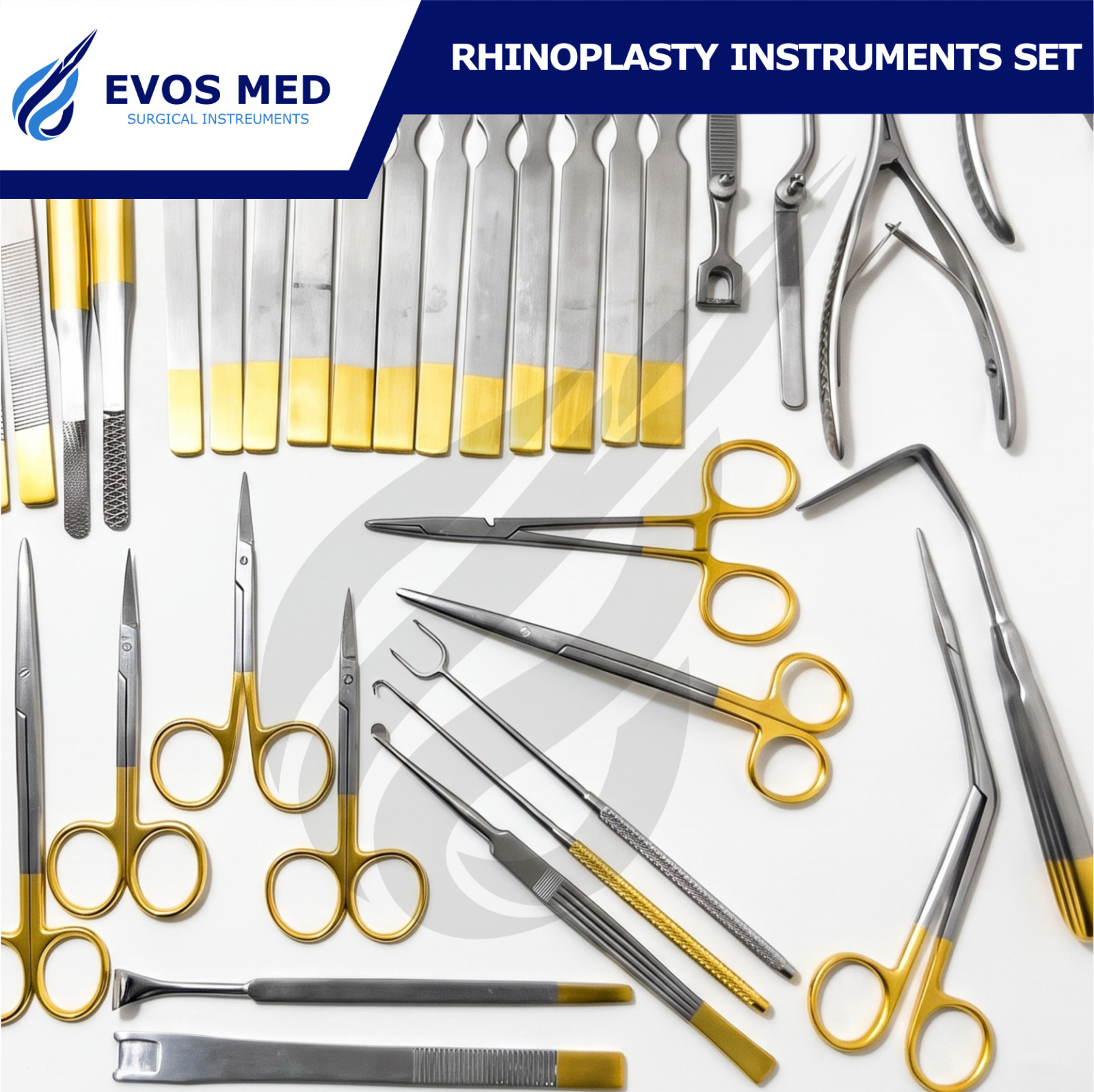 Rhinoplasty Instruments Nose & Plastic Surgery Instruments Set of 50 Pcs