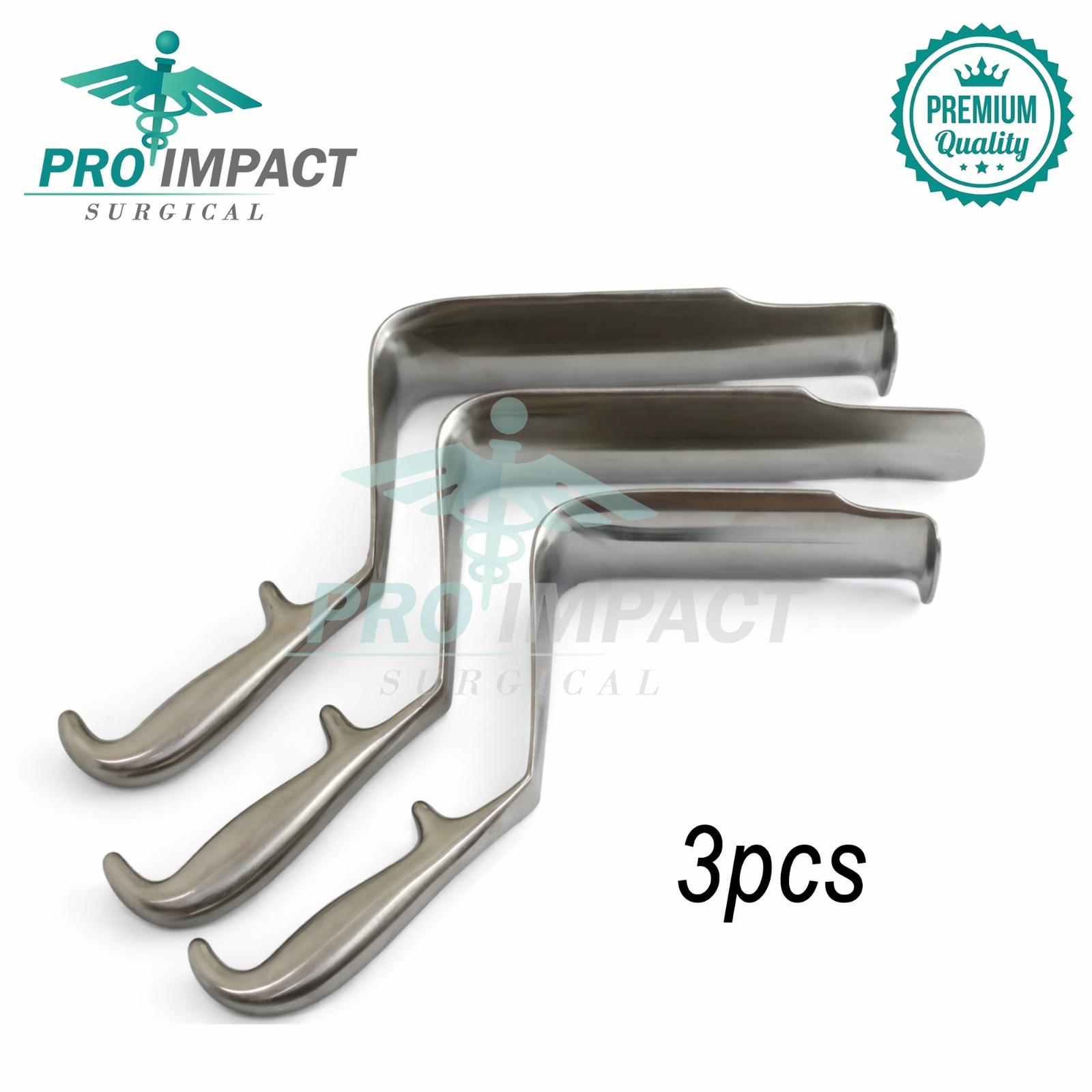 Pelvis Retractor Deep Surgery 3 PCS Set Surgical Orthopedic Instruments