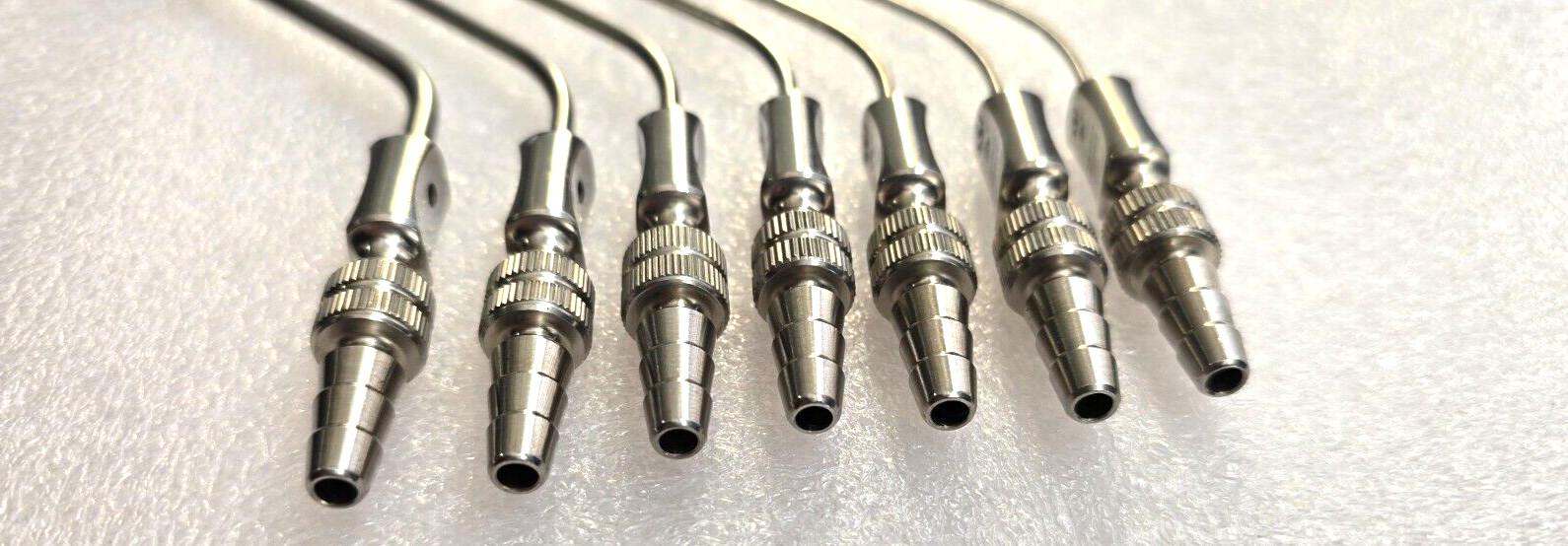 SSI Ultra Surgical Frazier Suction Tube 6,7,8,9,10,11,14FR Angled Set of 7