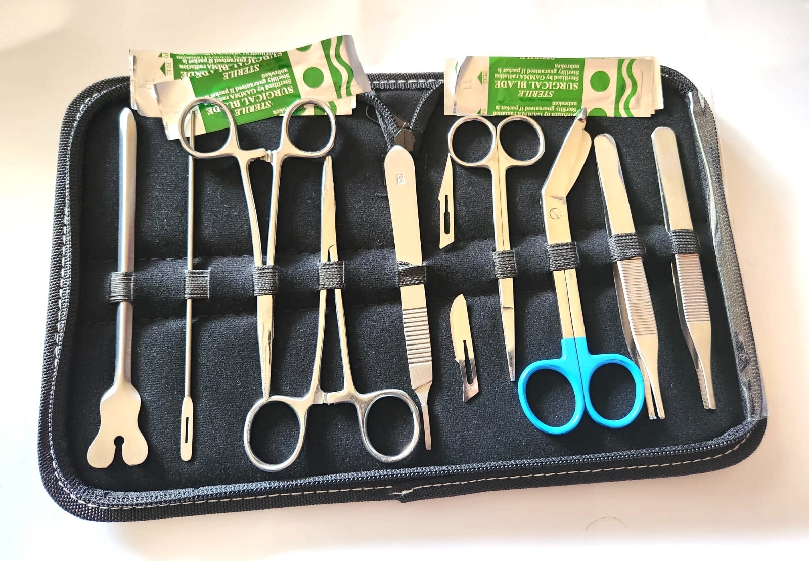 18 Pcs Minor Surgery Set Surgical Instruments Kit Stainless Steel German Grade
