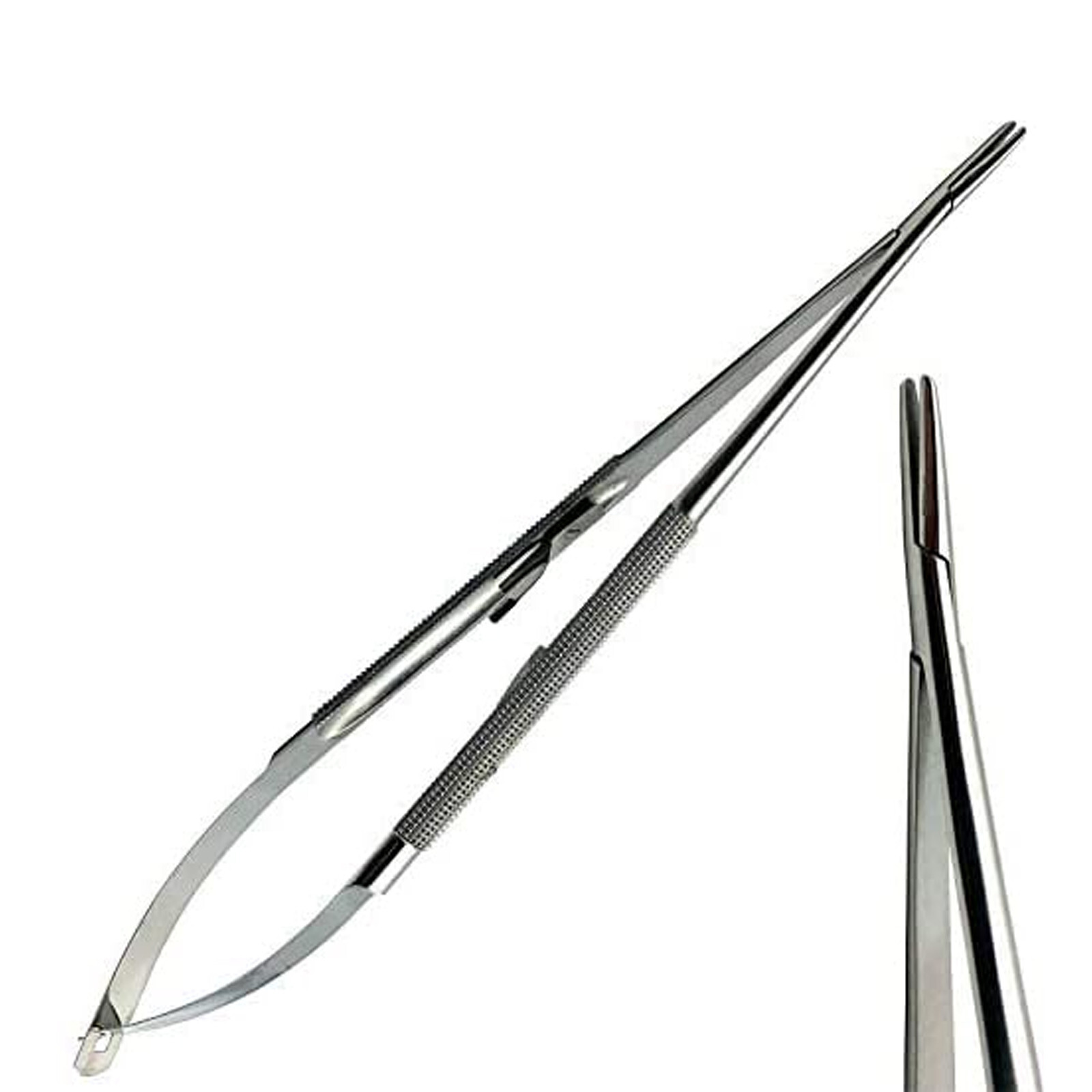 Castro Viejo Micro Needle Holder w/ Straight Smooth Jaws 20 cm Surgical