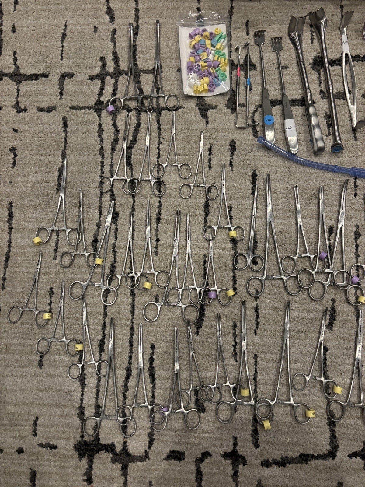 Mock Medical Major Laparotomy Kit of 75 Pieces. Scissors, Forceps, MORE.