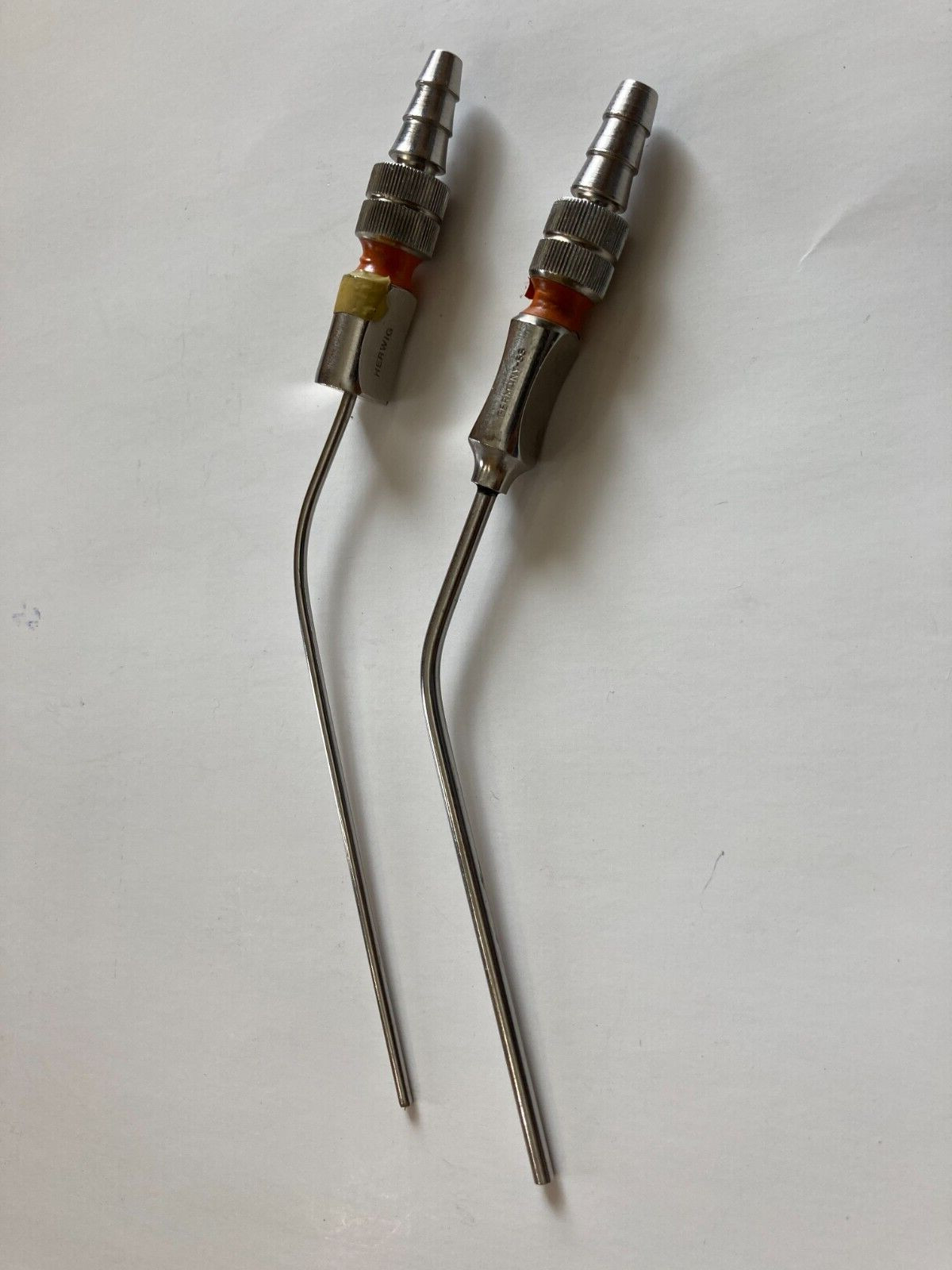 Lot Of 2 Herwig Frazier Suction Tube Nasal Septorhinoplasty Surgical Instrument