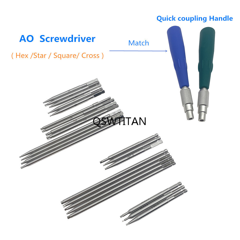 AO Quick Coupling Handle AO Screw Driver Pet Orthopedics Surgical Instrument 1pc