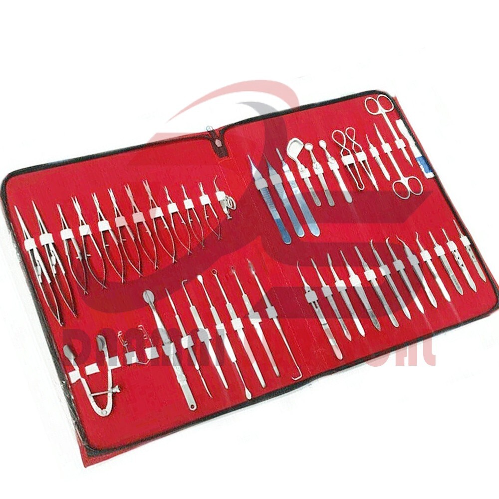 Ophthalmic Eye Micro Surgery 46Pcs Surgical Instruments Set Complete Surgery Kit