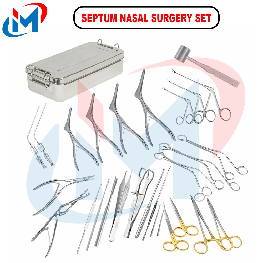 Septum Nasal surgery instruments Nose Rhinoplasty set of 26pcs ENT Set