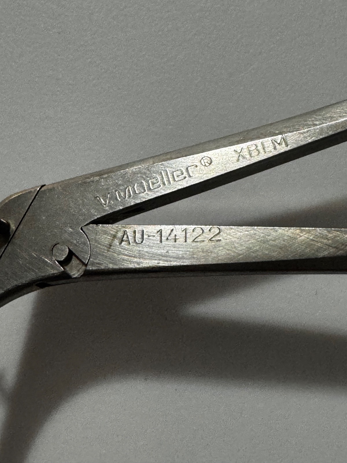 V. Mueller Wullstein ENT Oval Cop Forceps Model AU-14122
