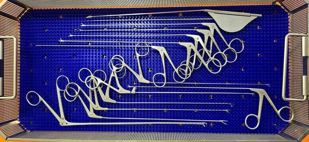 Karl Storz / Pilling Surgical Laryngeal Instrument Set 14 Pcs with Sterilization
