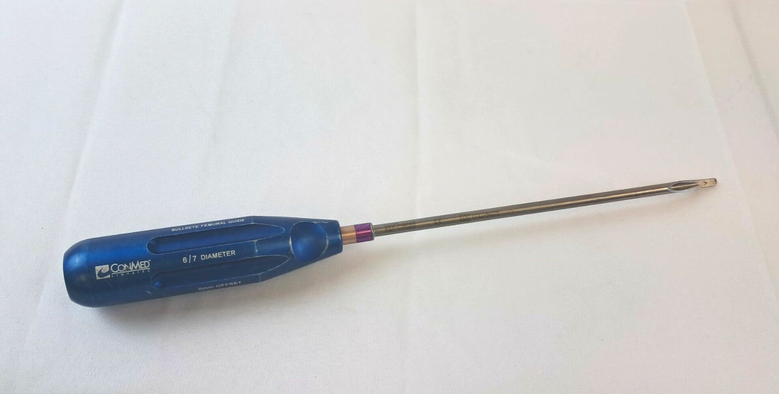 ConMed Linvatec C8650 5mm Offset Bullseye Femoral Guide 6/7 diameter