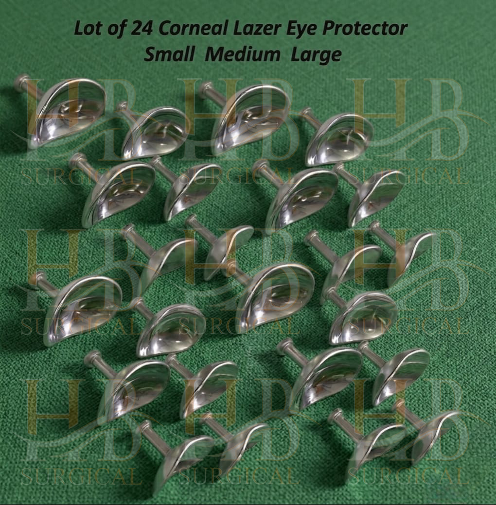 24 Corneal Laser Eye Shield Protector Ocular Ophthalmic Eye Protector S,M ,L