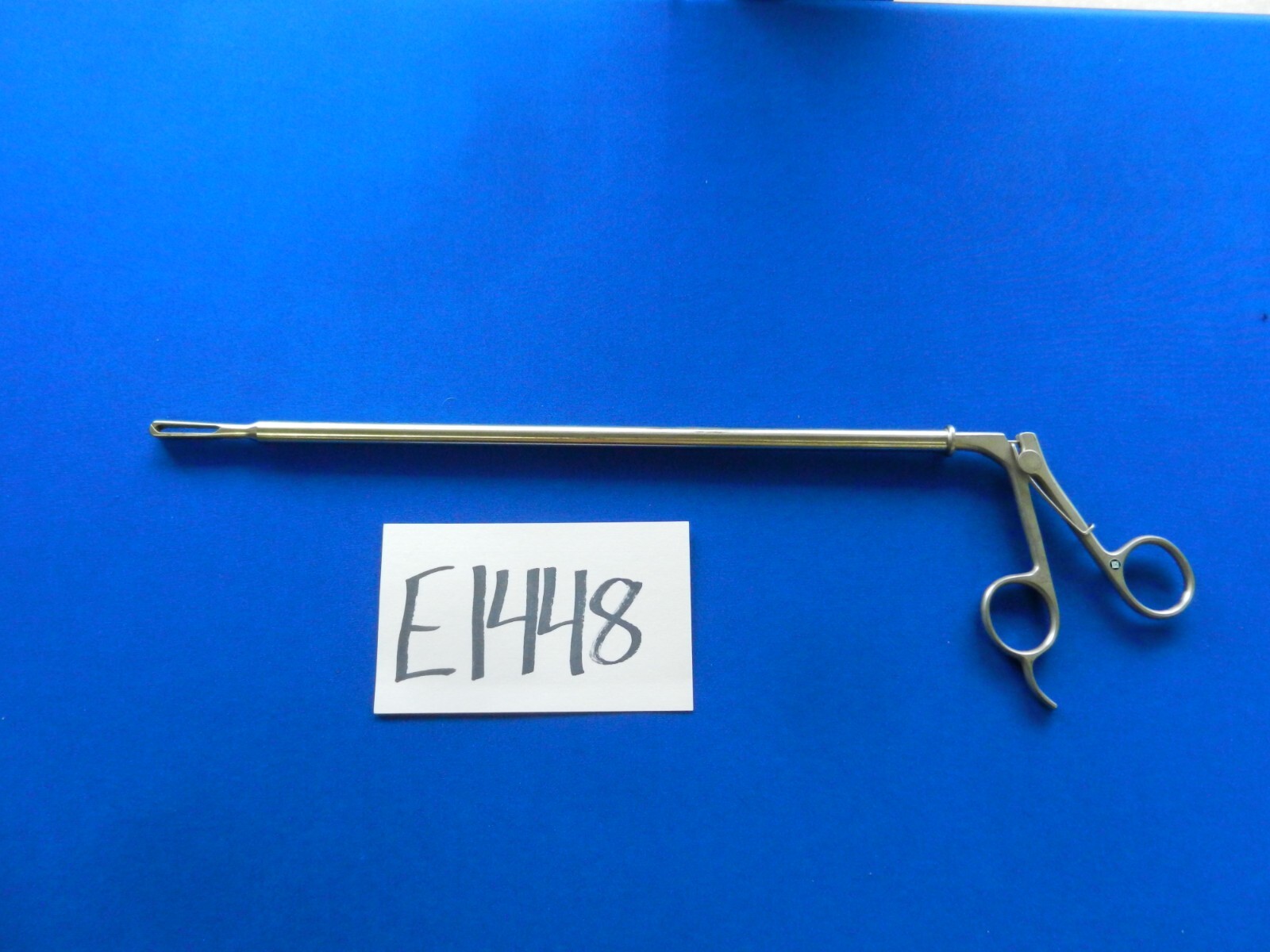 E1448 Jarit Surgical 10mm 2 x 3 Toothed Spring Loaded Claw Forceps 13″ 600-135