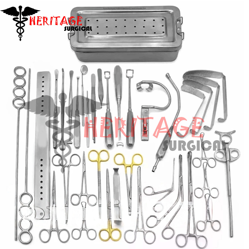 Tonsillectomy & Adenoidectomy 30 Pcs Set Surgical Instruments best Quality
