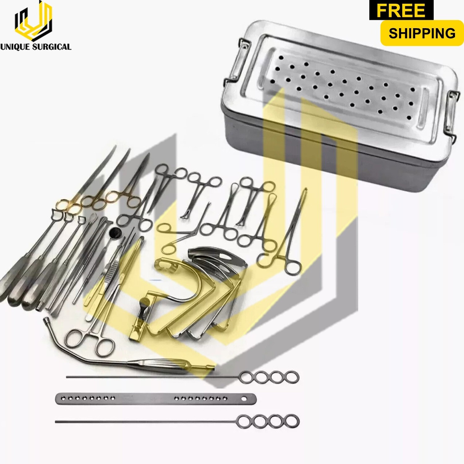 Tonsillectomy and Adenoidectomy 30 pcs Set Surgical Instruments Kit with Box