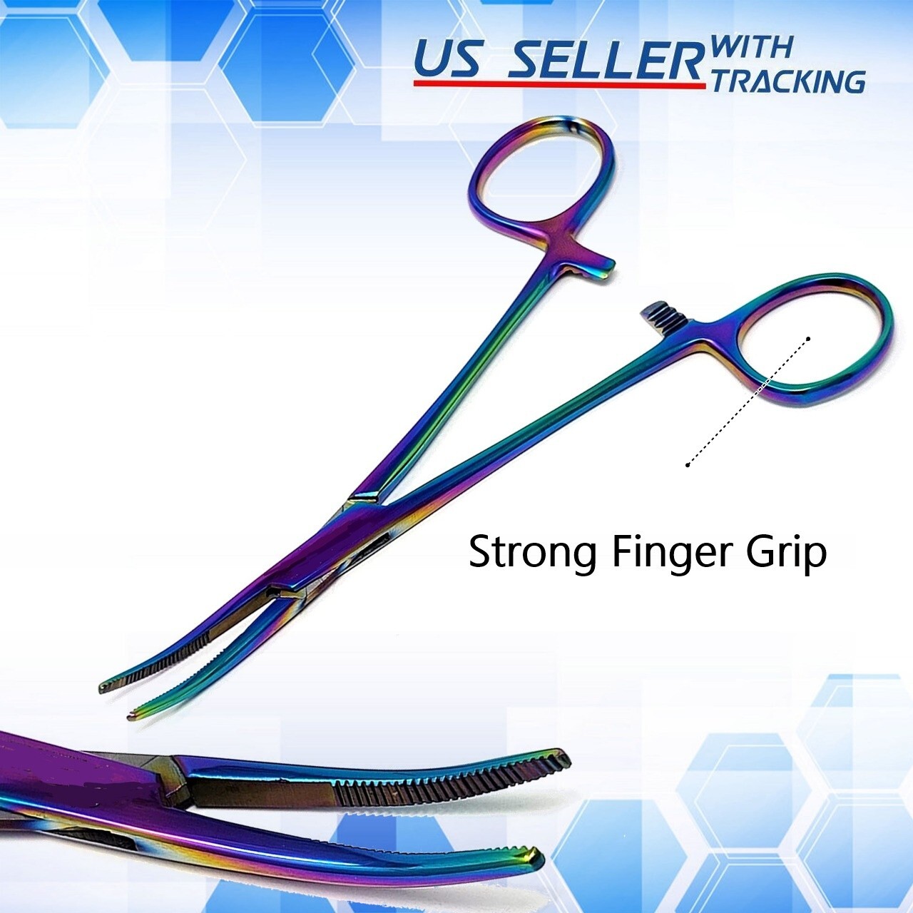 Surgical Homeostatic Clamp Kelly Forceps Tissue Dental Locking Hemostat CRV 5.5″