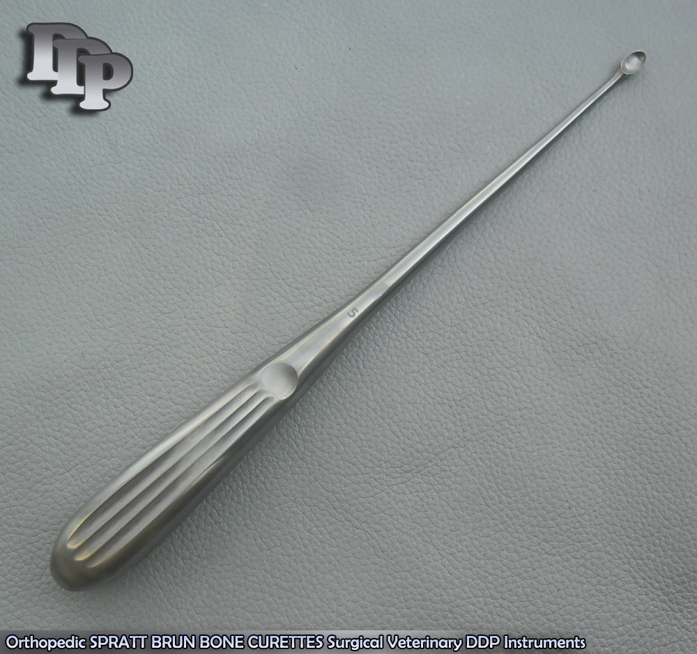 Orthopedic SPRATT BRUN BONE CURETTES 5/ 9″ Surgical Instruments
