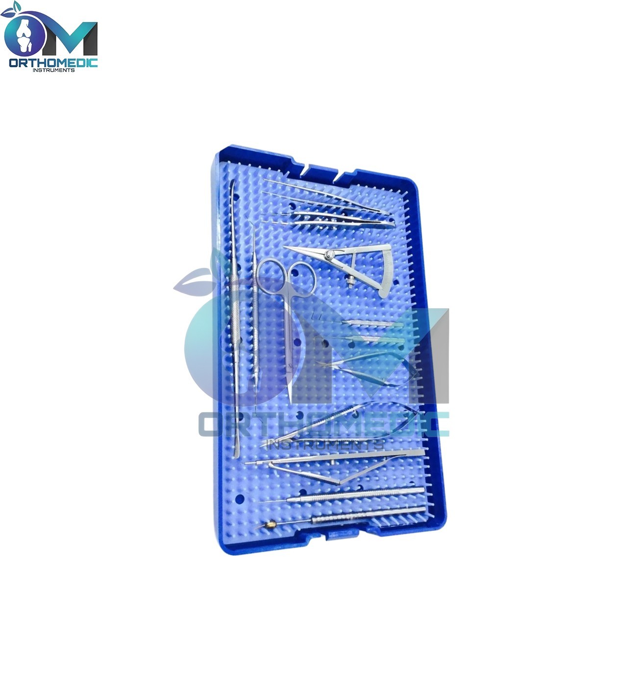 Glaucoma Surgical Instruments Kit Set Ophthalmic & Silicone Tray Stainless Steel