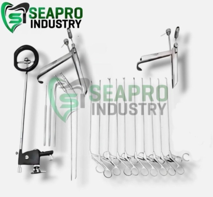 Pedestal Laryngoscope Set Micro Laryngeal Surgery ENT Endoscopic Instruments