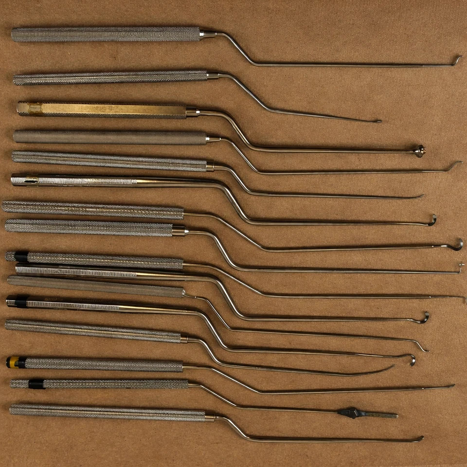 V. Mueller Weck Codman Transphenoidal Bayonet Instruments Neurology Set of 16