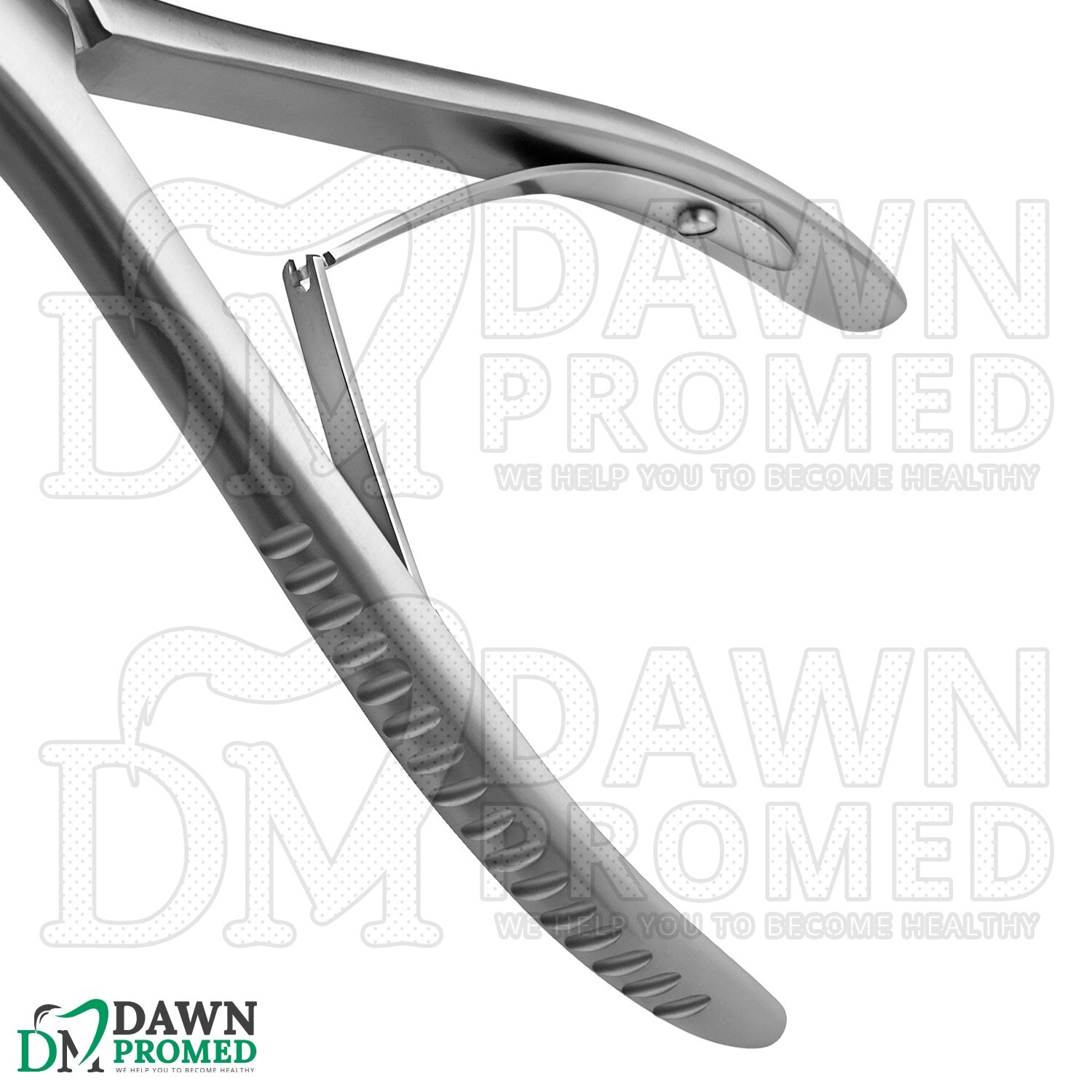 Luer Rongeurs 7″ Curved 8mm Bite Luer Bone Nibbler Neuro Surgical Instruments