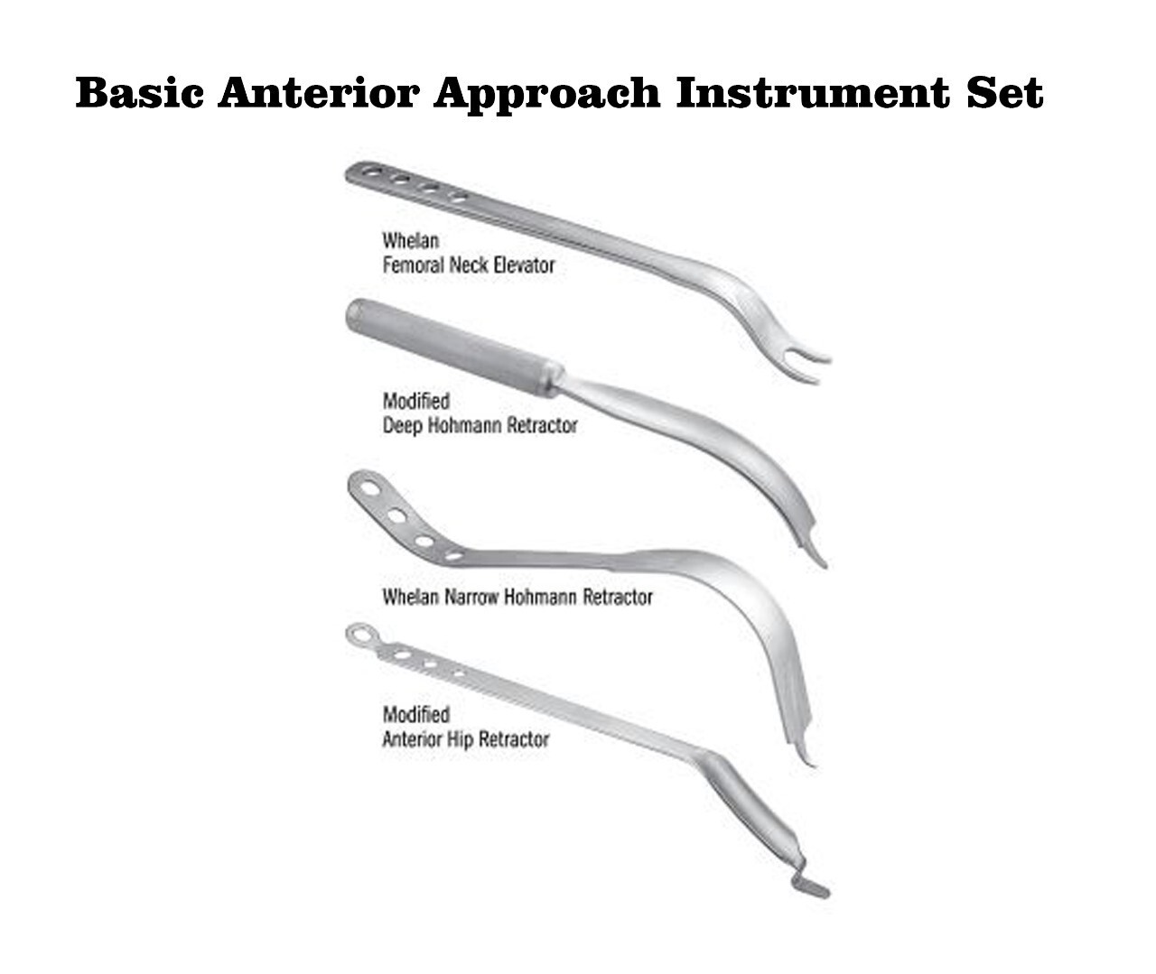Orthopedic Basic Anterior Approach Instrument Set of 7 pcs