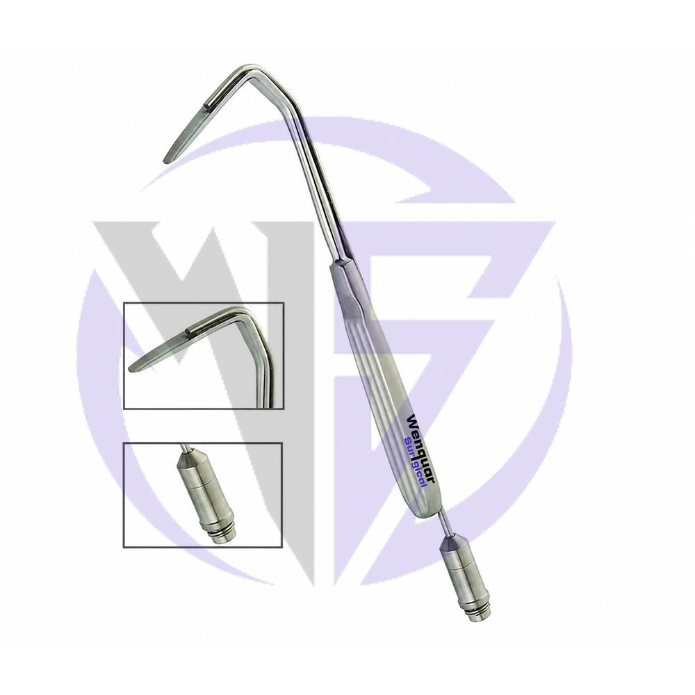 Aufricht Nasal Retractor With Suction 20cm Plastic Surgery Orthopedic Instrument