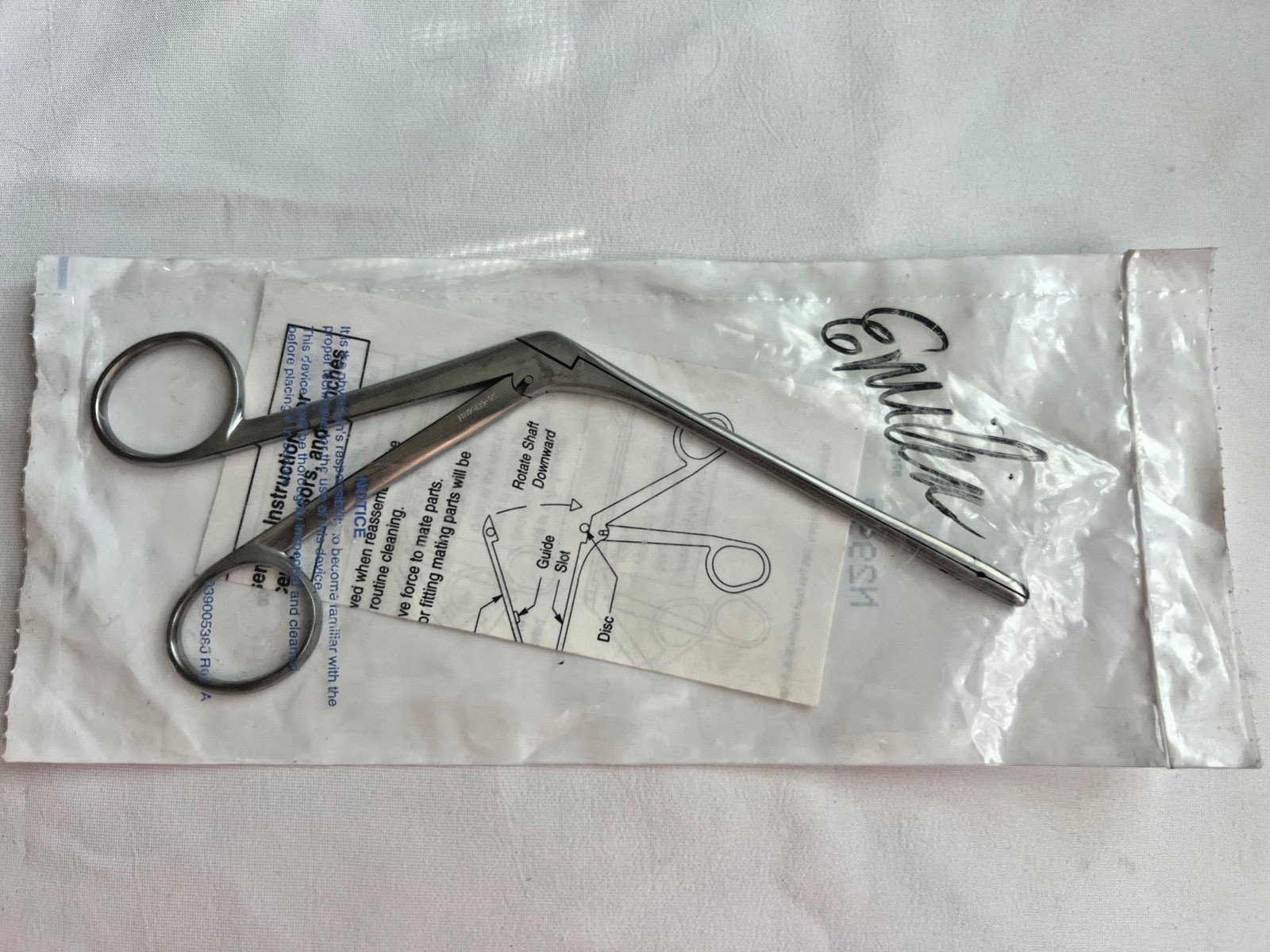 Bausch & Lomb Storz N2997 Takashi Nasal Forceps 4mm X 10mm Jaws 7.1″ Length