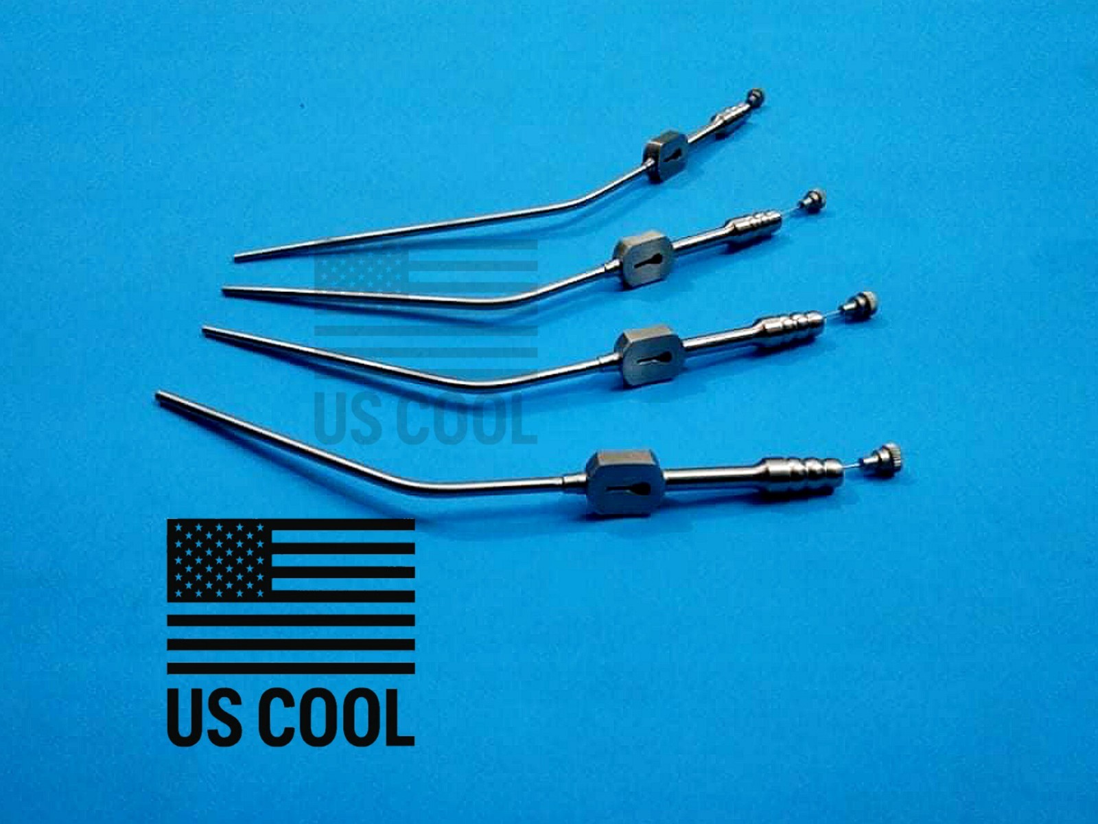 Fukushima Teardrop Suction Tube set of 4 piece 6,8,10,12 fig surgical instrument