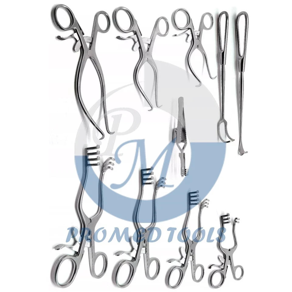 Surgical Veterinary Retractors Weitlaner Gelpi Premium Instruments Set of 10