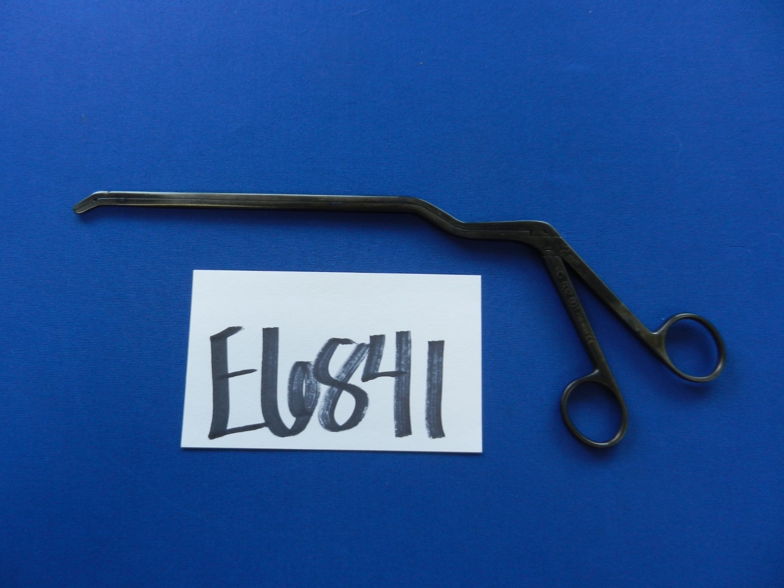 E6841 Globus 632.601 Straight 2.0mm Down Biting Bayonet Forceps