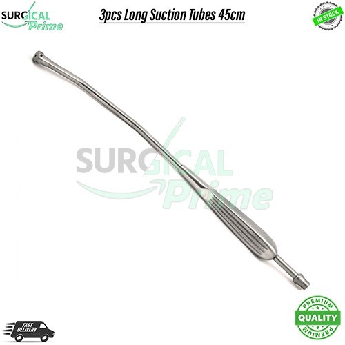 3pcs Long Suction Tubes 45cm Thoracic VAT Surgery Set Reusable Aspirator