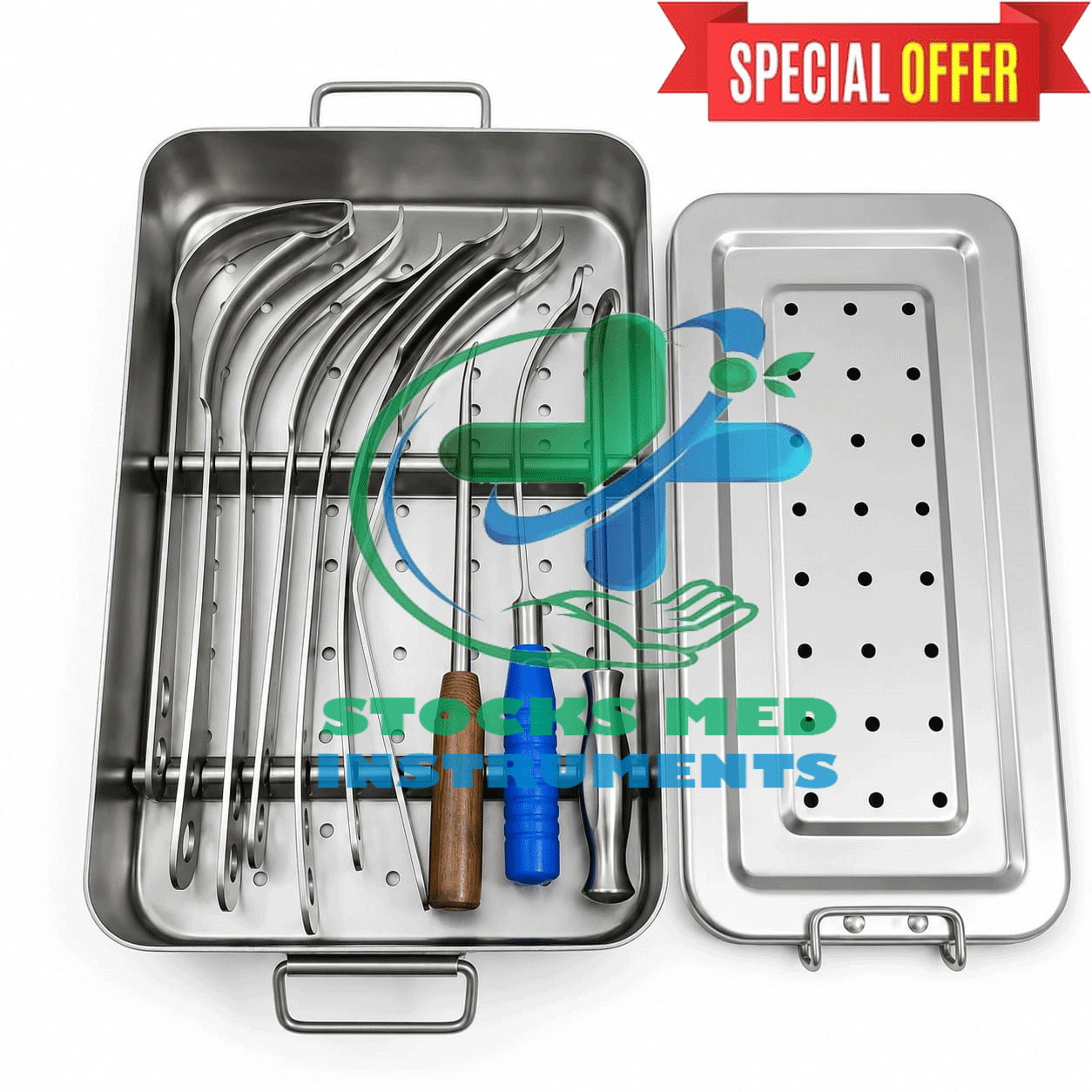 Hip Joint Surgical Retractors Set 9 Pcs | Orthopedic Instruments Stainless Steel