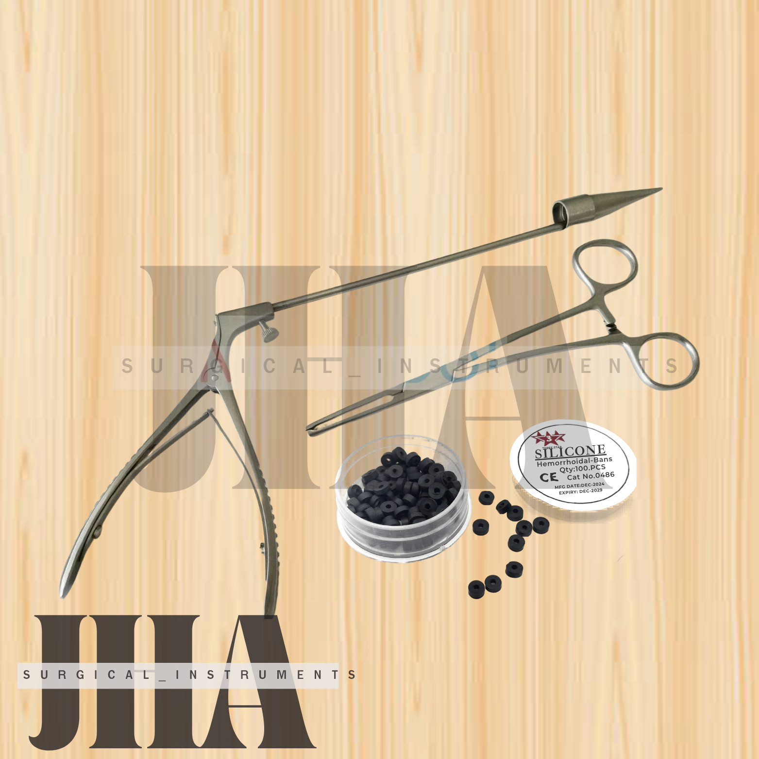 McGivney Hemorrhoidal Ligator Set – Stainless Steel with Loading Cone