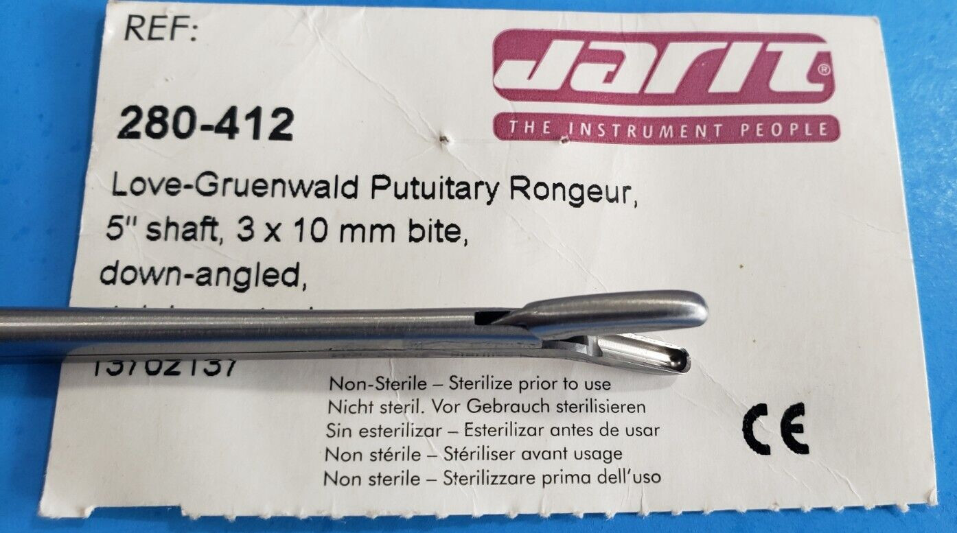 Jarit 280-412 Surgical Love Gruenwald Pituitary Rongeurs 5″ Down Angled 3x10mm