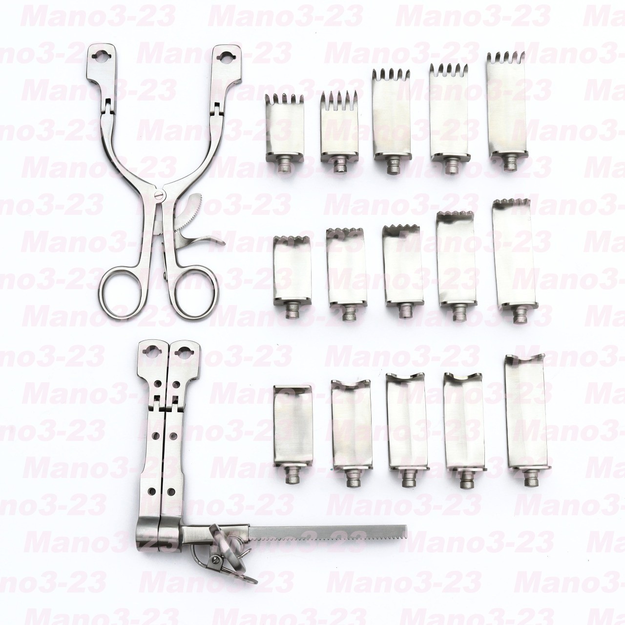Neuro Spine Caspar Cervical Retractor Set of 17 Pcs Orthopedic Instruments