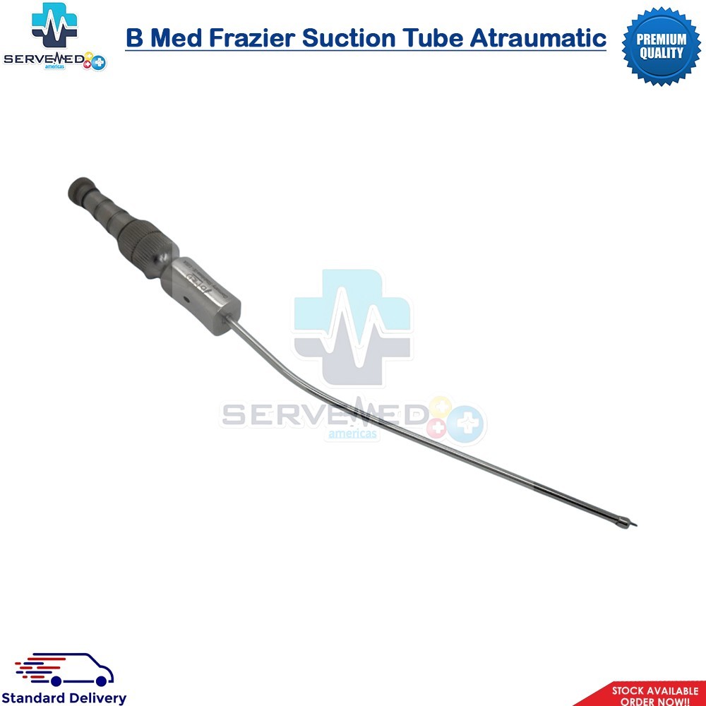 B Med Frazier Suction Tube Atraumatic Tip 8FR Surgical ENT Instruments