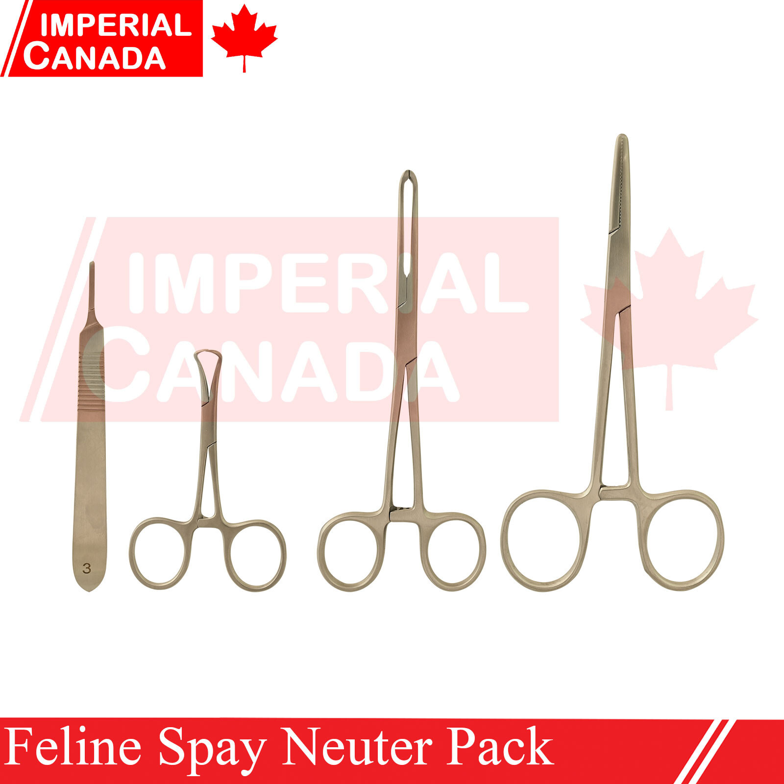 Feline Spay Neuter Pack Soft Tissue Ovaries Removal Laparoscopic 32Piece DS-1638