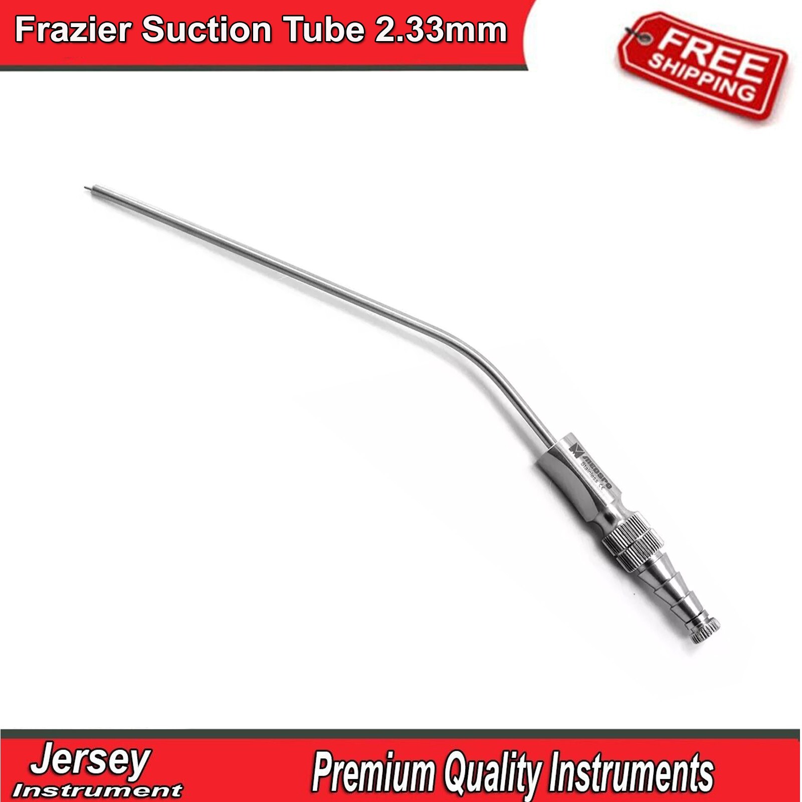 Diagnostic Frazier Suction Tube 2.33mm Surgical ENT Neurosurgical Instruments CE