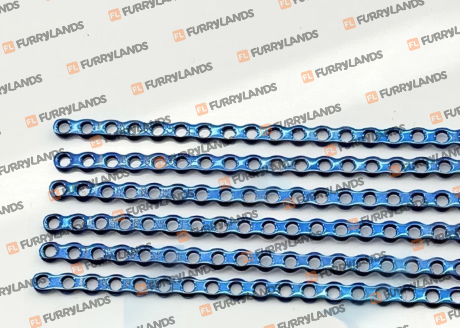 2.4mm Veterinary Orthopedic Cuttable Locking Plates & Screws 67 Pcs Set Tt