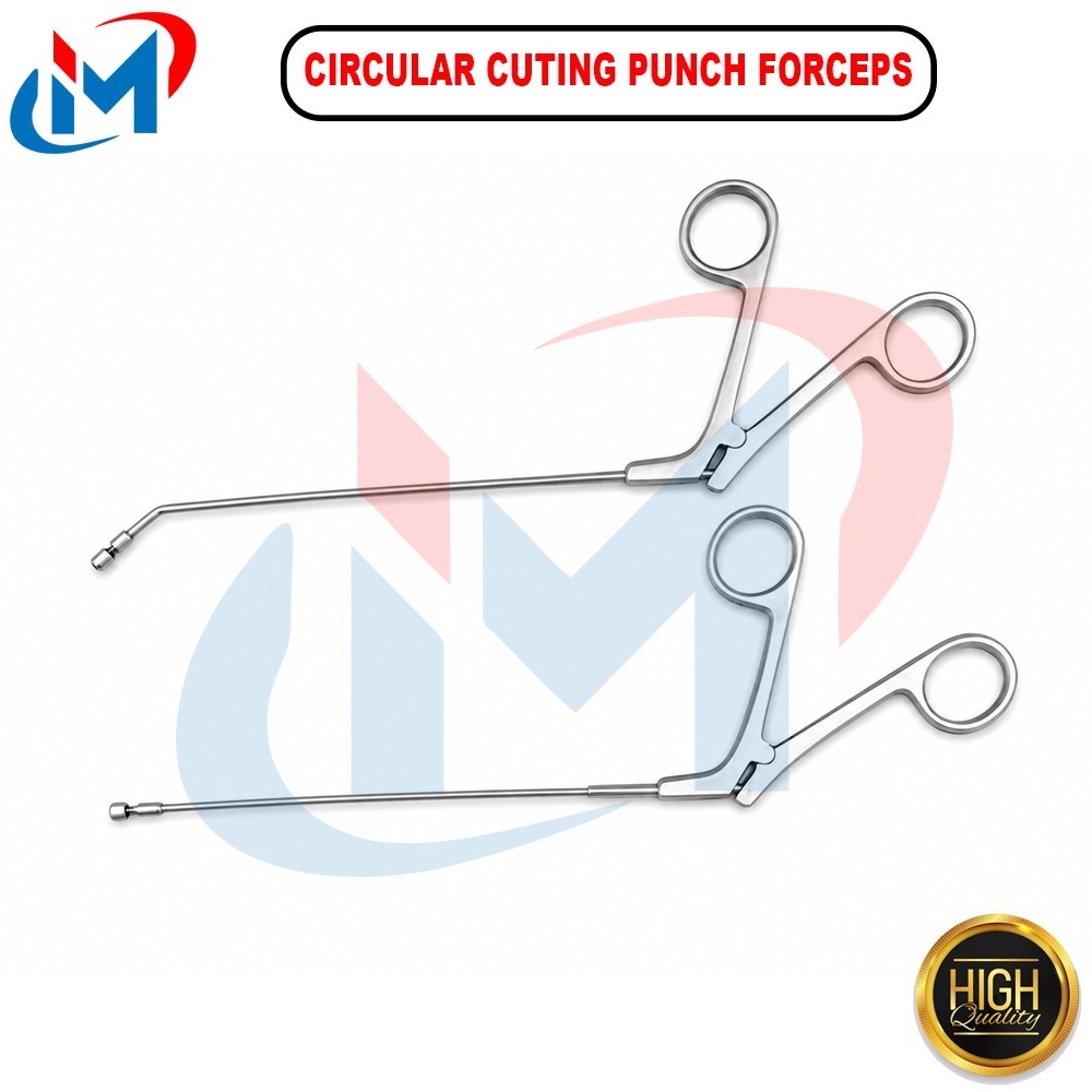 Sinus Mushroom Circular Cuting Punch Forceps Straight & 45° Up Ent Instruments