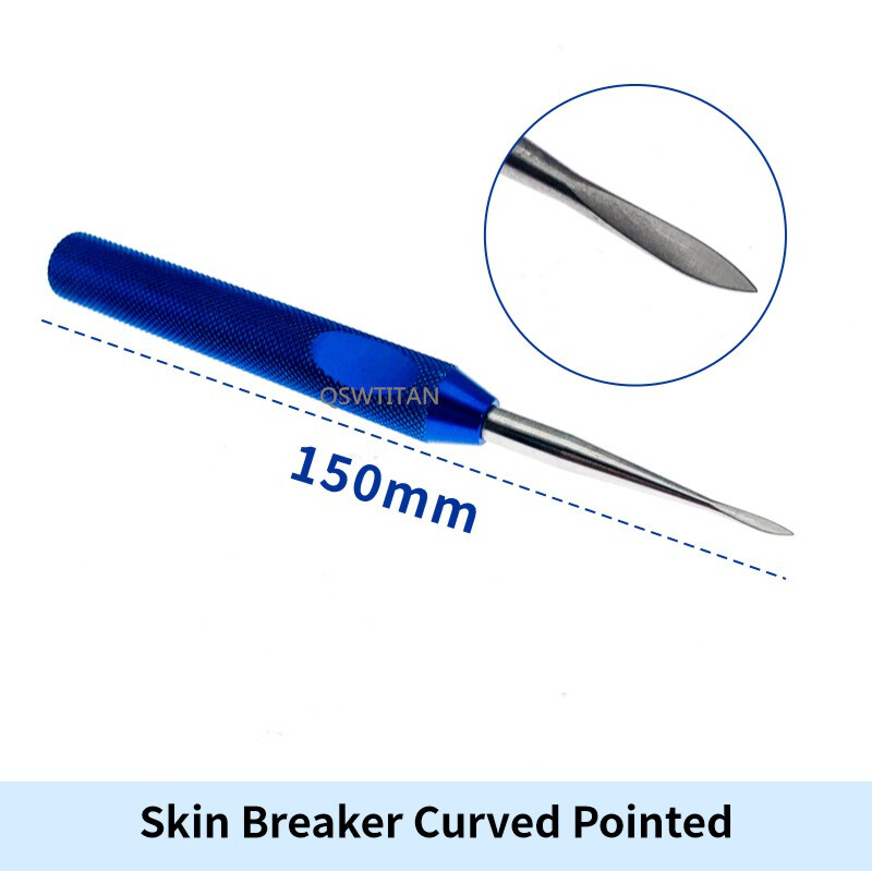 SKin Breaker Stainless Steel Surgical Instruments Straight Curved 1pc