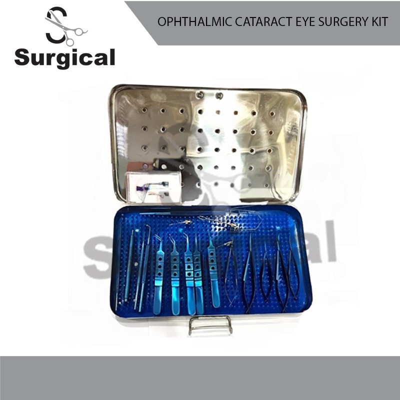 21 Pcs Ophthalmic Cataract Eye Surgery kit Surgical Instrument